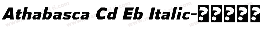 Athabasca Cd Eb Italic字体转换